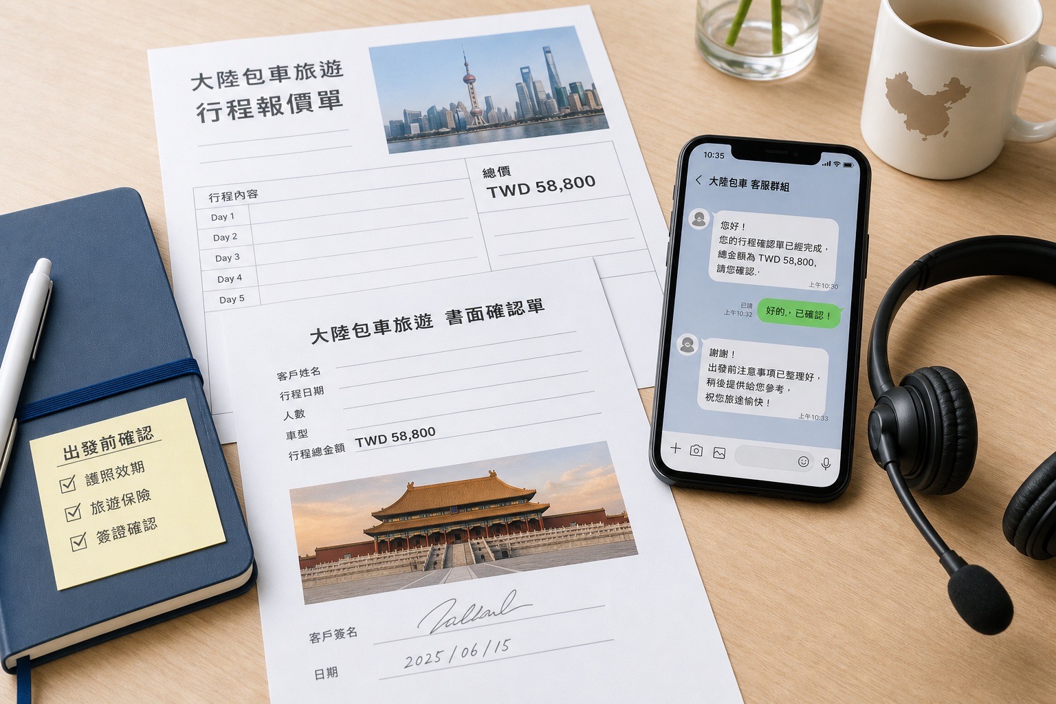 GO CHINA 透明報價與行程中支援