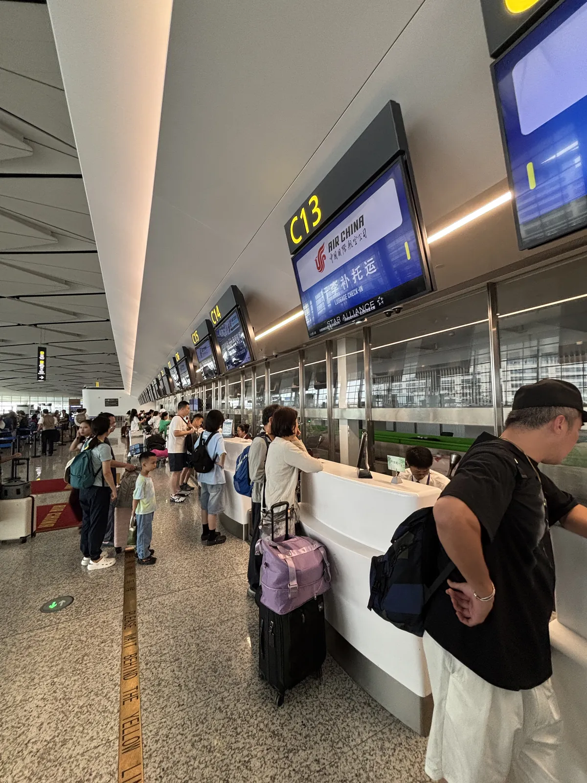成都天府國際機場航空公司報到櫃檯排隊區