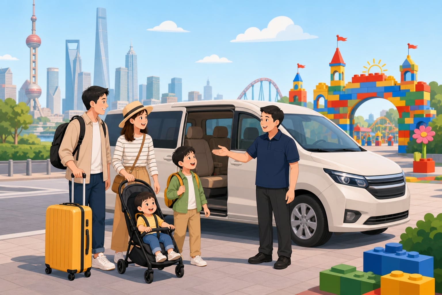 上海樂高樂園親子包車交通說明圖