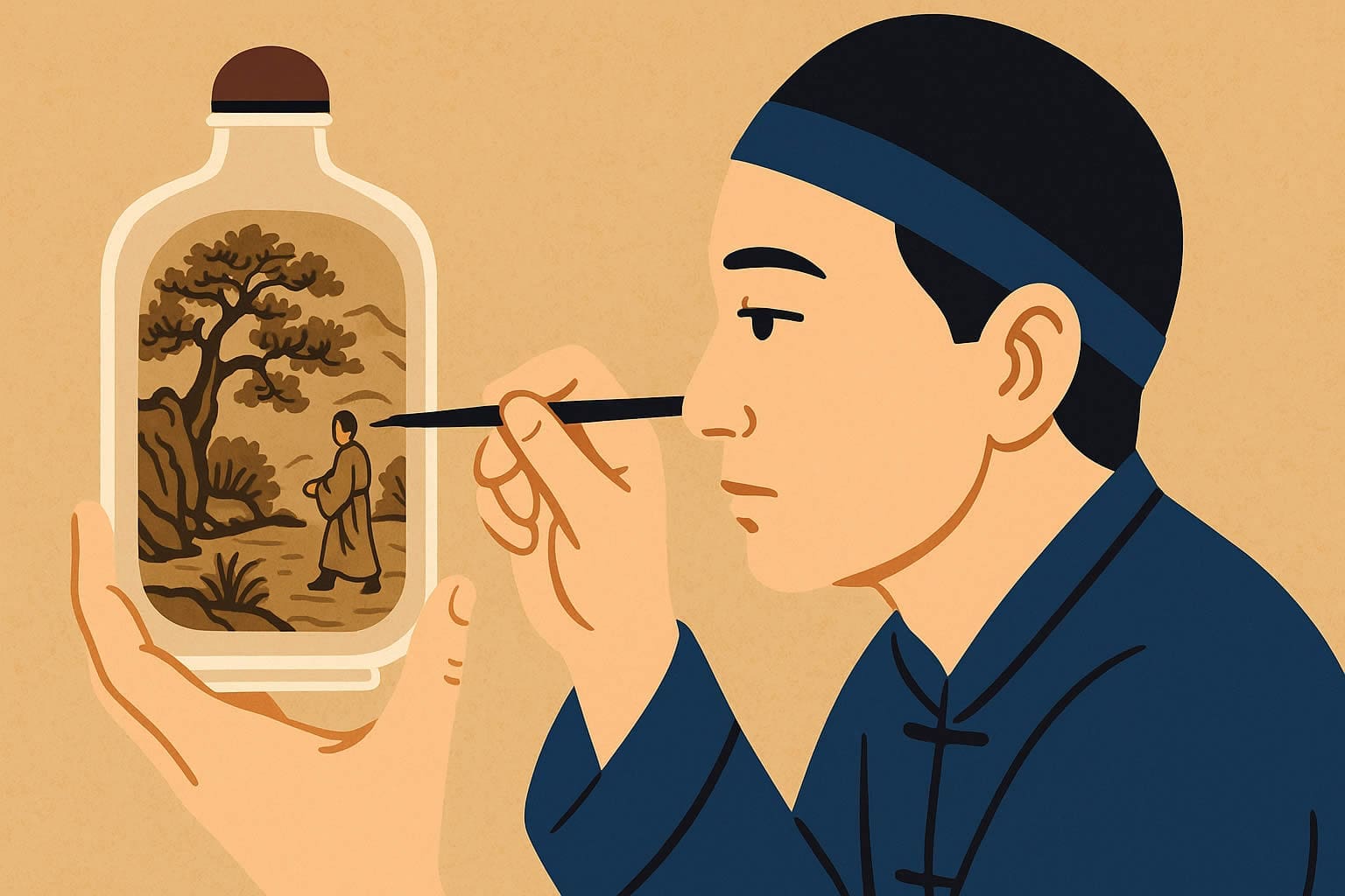 滇微雕畫（內畫）