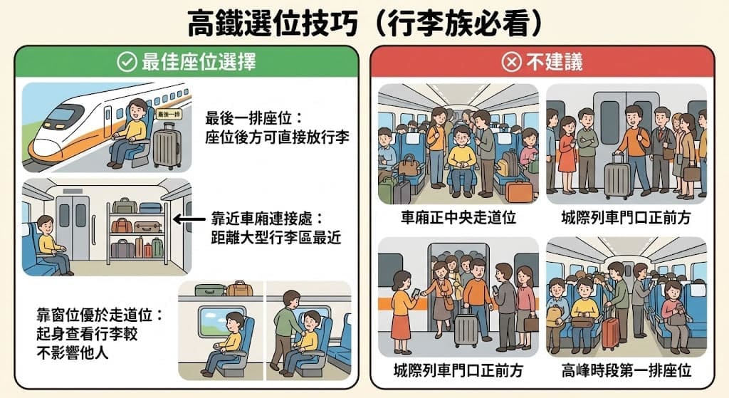 大陸高鐵選位技巧與座位空間佈局