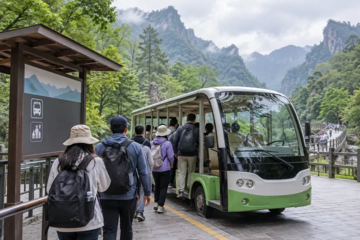 大陸景區觀光車、索道怎麼搭？門票、轉乘與包車接送攻略
