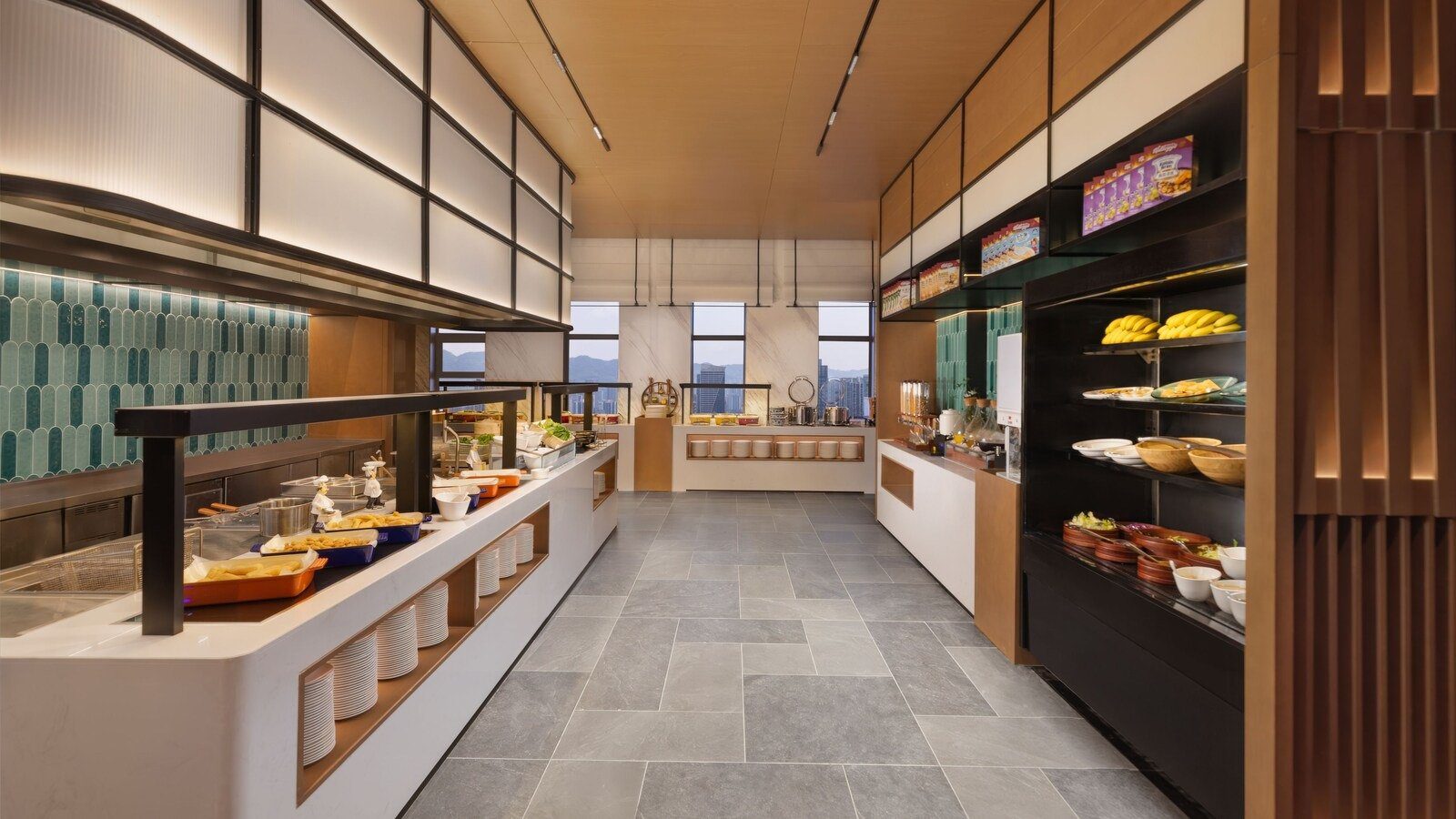 萬楓餐廳自助餐檯