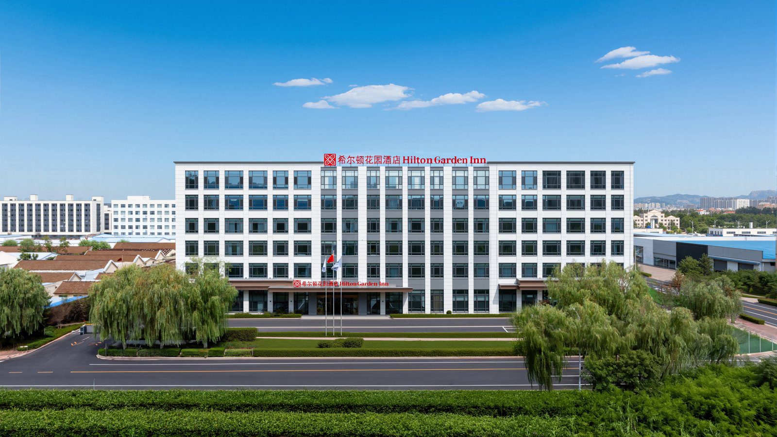 青島西海岸世紀大道希爾頓花園酒店建築外觀