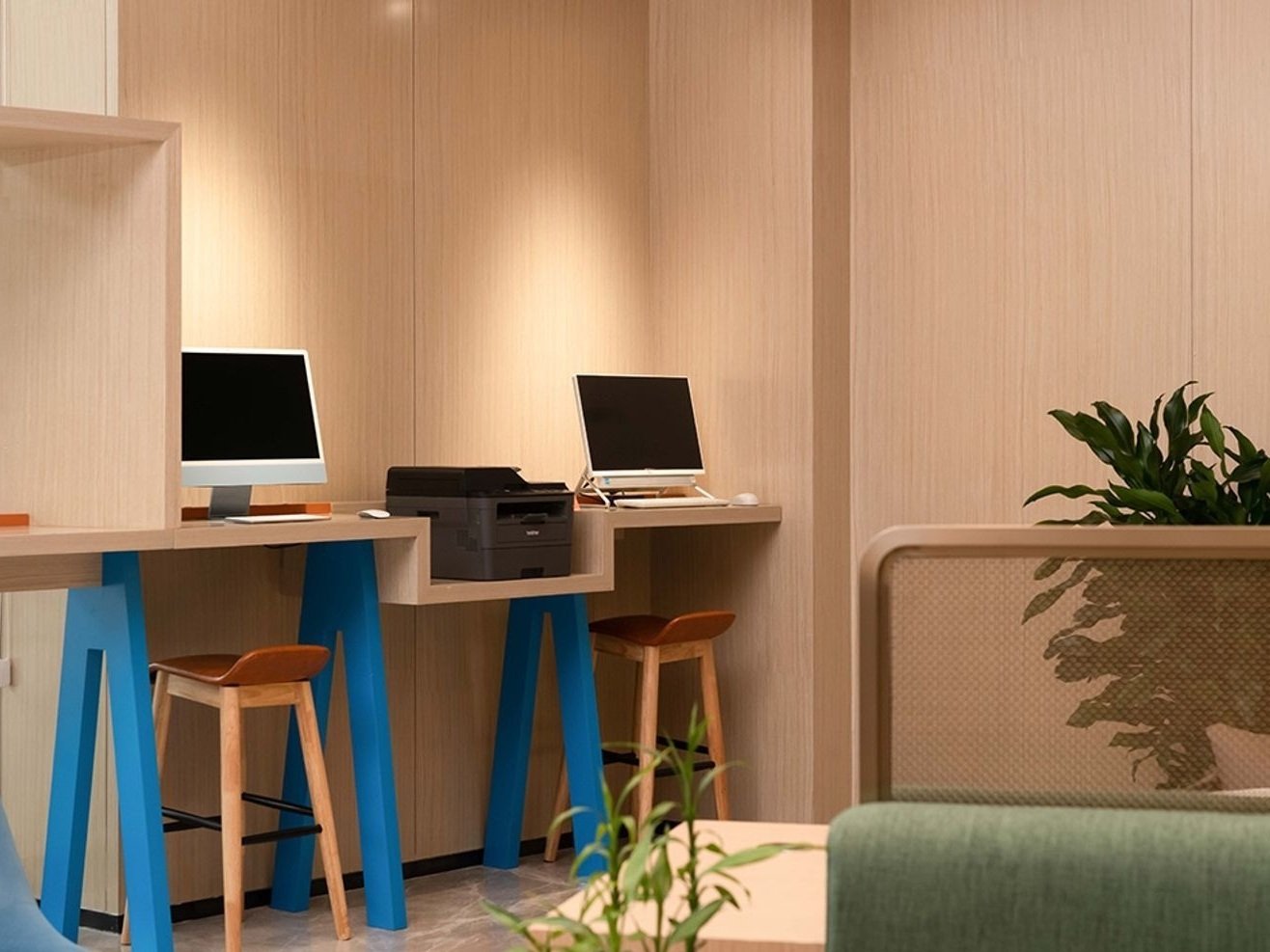 電腦工作座位